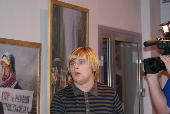 На выставке 