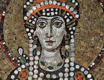 Императрица Феодора, середина VI века н.э. Мозаика  в церкви Сан-Витале, Ровенна, Италия. Фото: Liveinternet.ru
