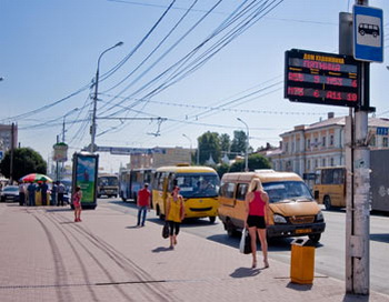 «Умные остановки» в Рязани предсказывают время прибытия автобусов. Фото предоставлено пресс-службой группы компаний «М2М телематика»