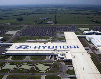 Завод Hyundai после отпуска вновь заработал. Фото с сайта hiblogger.net