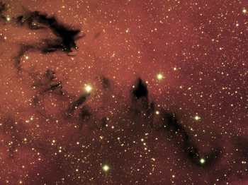 «Китайский дракон» на снимке NGC 6559. Фото: Обсерватория Гемини