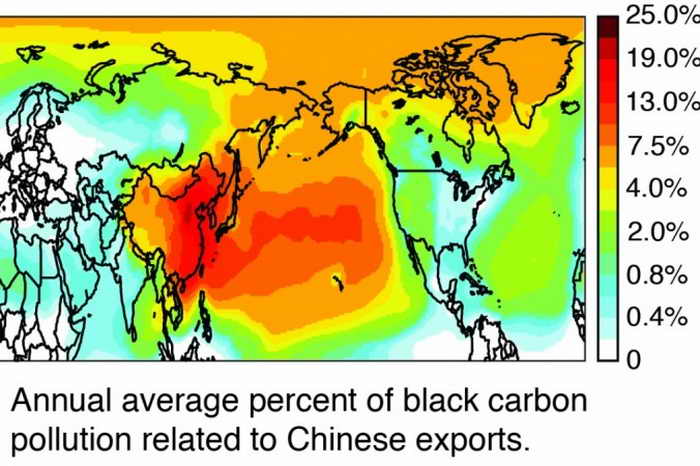 Китайские фабрики загрязняют воздух на западном побережье США. Фото: University of California-Irvine