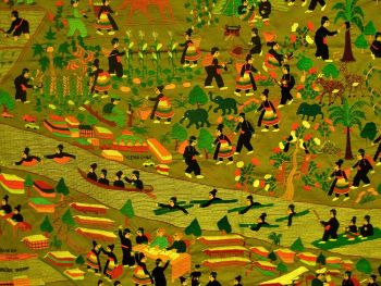 Вышивка Hmong: женщины Hmong передают историю своего народа в уникальной и богатой вышивке и этим сохраняют свое культурное наследие, несмотря на дискриминацию, с которой сегодня все еще сталкивается народ Hmong. Фото Pornchai Kittiwongsakul/AFP/Getty Images