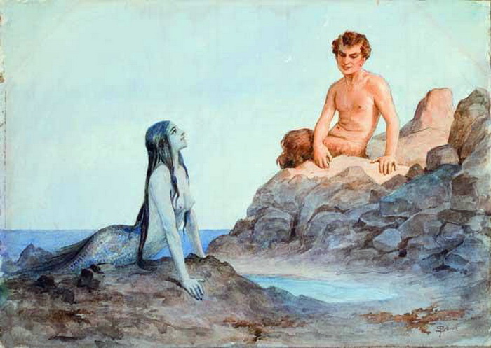 «Поимка русалки», Джеймс Кларк Хук, 1883г. Фото: Public domain
