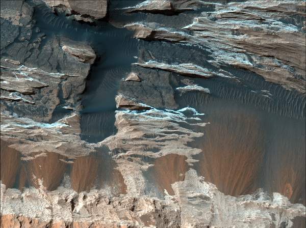 Марс. Аурем хаос. Фото: NASA/JPL/University of Arizona