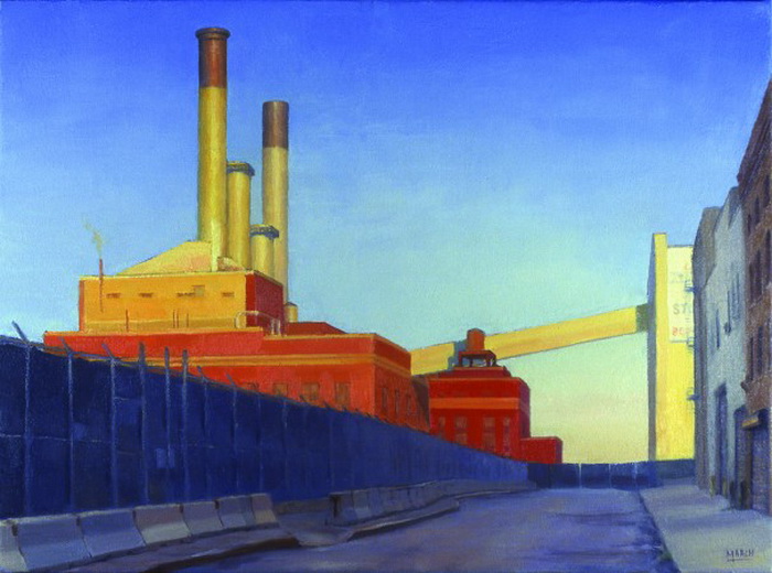 «Демонтаж электростанции на Винегар Хилл», масло, холст, 2006. Фото: Eric March