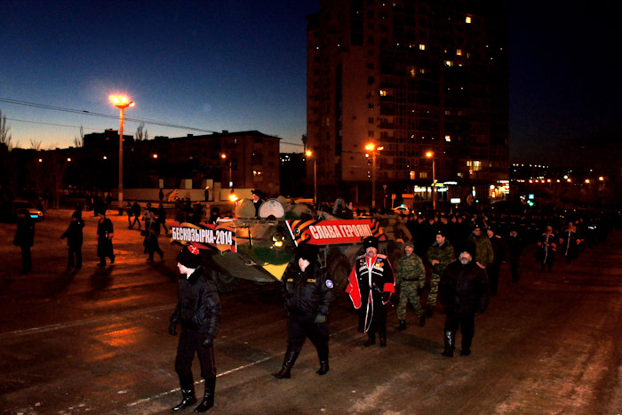 Всероссийская военно-патриотическая акция «Бескозырка-2014» в Новороссийске. 3 февраля 2014 г. Фото: Андрей Михайловский/Великая Эпоха (The Epoch Times)