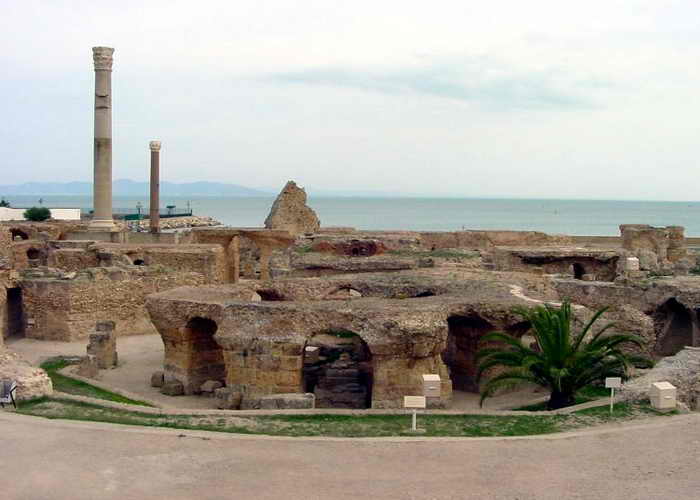 Руины древнеримской термы Антонина в Карфагене. Фото: Patrick Verdier/commons.wikimedia.org