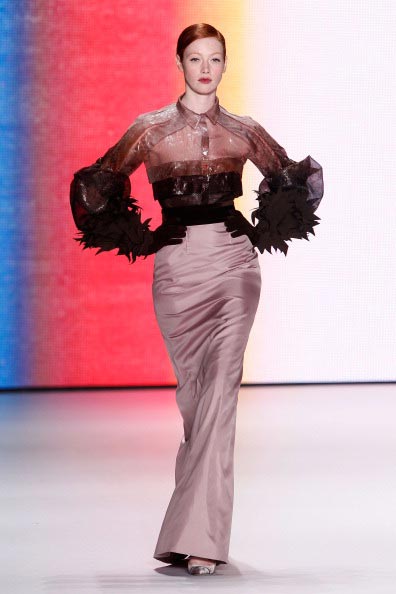 Коллекция Carolina Herrera на Неделе моды Mercedes Benz Fashion Week 2011, 14 февраля 2011, Линкольн-центр, Нью-Йорк