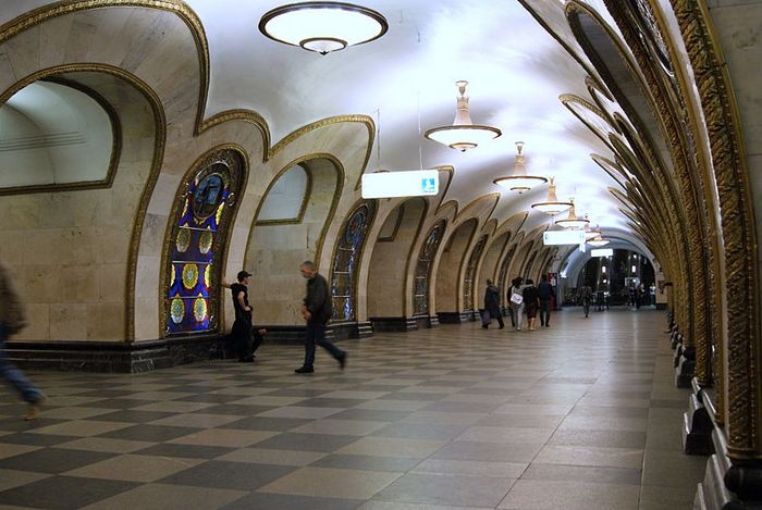 Станция метро Новослабодская. Фото: Sergey Rodovnichenko /wikimedia.org