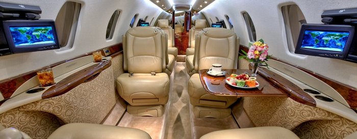 Салон самолёта. Фото с сайта www.cessna-citation.ru/citation/sovereign