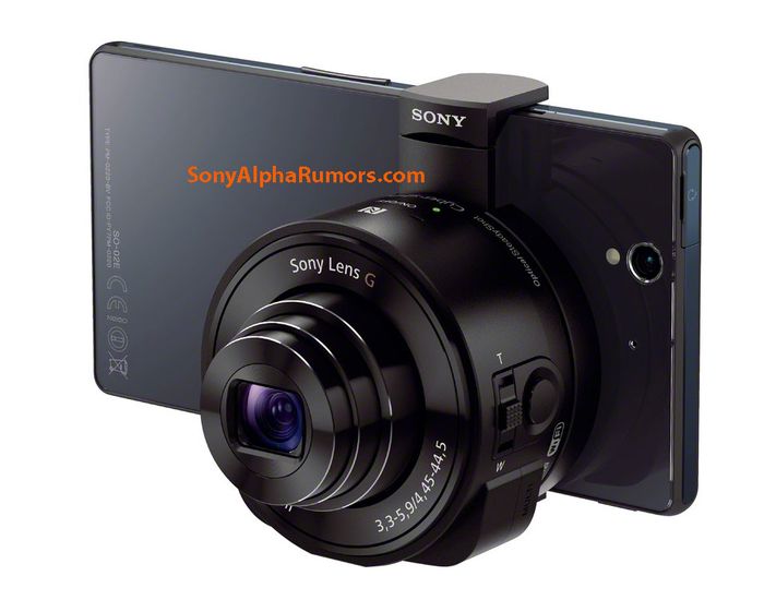  Объектив DSC-QX100+смартфон Sony. Фото: sonyalpharumors.com
