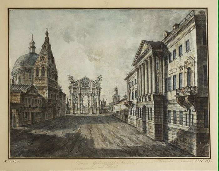 Тверская Арка на Страстной. Фото: Ф.Я.Алексеев/wikimedia.org