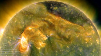 Солнечное цунами. Фото: NASA/SDO