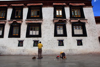 Стена храма Большого Чжу. Фото: Feng Li/Getty Images 