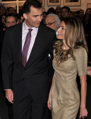 Принц  Филипп (Felipe) and Принцесса Литицмя  (Letizia).  Фото:  Carlos Alvarez/Getty Images
