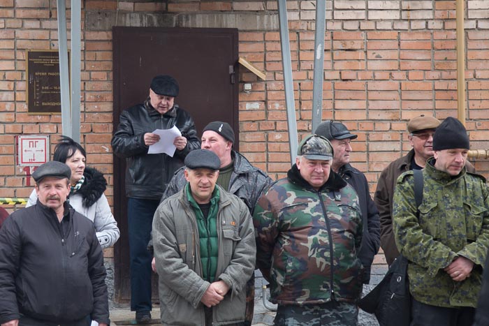 Открытие мероприятия Селивановым В.А. - председателем рязанского областного общества охотников и рыболовов. Выводка охотничьих собак в Рязани. Фото: Сергей Лучезарный/Великая Эпоха (The Epoch Times)