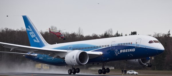 Долгожданный полет нового реактивного самолета, Боинга-787, состоялся во вторник. Фото: Stephen Brashear/Getty Images