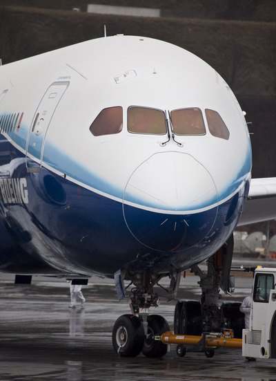 Долгожданный полет нового реактивного самолета, Боинга-787, состоялся во вторник. Фото: Stephen Brashear/Getty Images