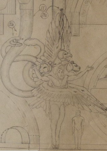 Рисунок инопланетянина, нарисованный Даниэлем Кристиансеном (Daniel Christiansen). Чертежи Кристиансена вместе с другими документами были найдены в деревянном ящике в мусоре. Эти документы были написаны в период с1930-х до 1980-х гг. Фото: Imgur.com