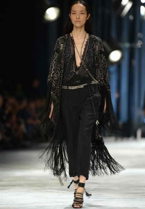Фэй Фэй Сунь участвует в показе весенне-летней коллекции – 2014 Roberto Cavalli во время недели моды в Милане 21 сентября 2013 г. 