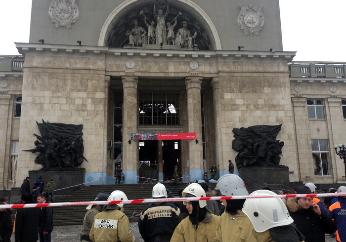 Теракт в Волгограде на железнодорожном вокзале, 29 декабря 2013 года. Фото: STRINGER/AFP/Getty Images