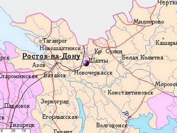 Шахты на карте с mojgorod.ru
