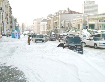 На улицы города вышло 172 единицы снегоуборочной техники. По состоянию на 10 часов утра уже зарегистрировано 35 ДТП. Фото с сайта liveinternet.ru