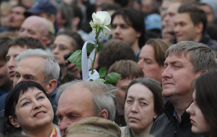 Митинг оппозиции прошёл на Болотной площади в Москве. Фото: ANDREY SMIRNOV/AFP/Getty Images