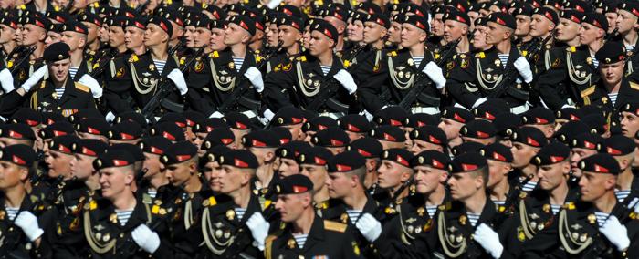 Парад Победы на Красной площади в Москве. Фото: YURI KADOBNOV/AFP/Getty Images