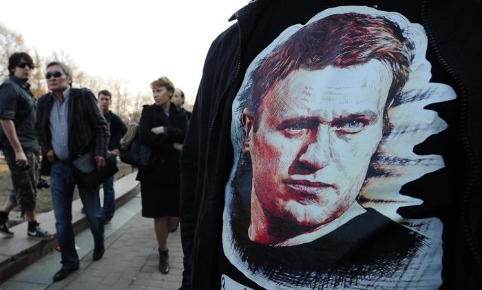 Около 1,5 тысячи человек выступили на митинге в поддержку Навального. Фото: YURI KADOBNOV/AFP/Getty Images