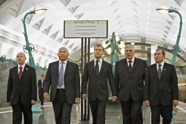 7 сентября 2008 год. Юрий Лужков: биография в фотографиях. Фото: DMITRY ASTAKHOV/AFP/Getty Images