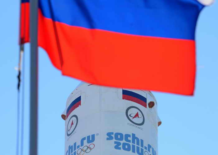 Российские космонавты на МКС смотрят видеорепортажи с Олимпиады. Фото: KIRILL KUDRYAVTSEV/AFP/Getty Imag