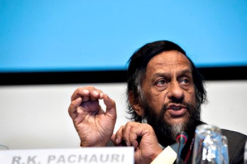 Председатель МГЭИК (Intergovernmental Panel on Climate Change) Раджендра Пачаури рассказал на одной из пресс-конференций в Нью-Дели 23 января репортерам, что пророчество о таянии ледников Гималаев «было досадной ошибкой» Фото: Casper Christoffersen /AFP /Getty Images