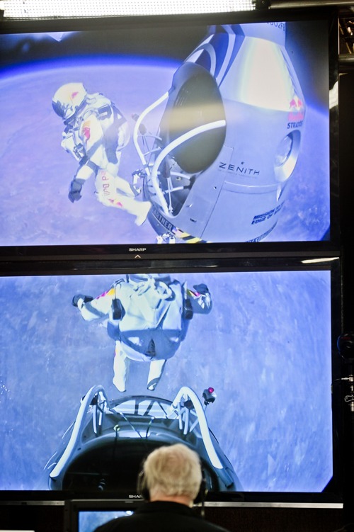 Фоторепортаж о прыжке Феликса Баумгартнера с высоты 38600 метров. Фото: Jay Nemeth/Red Bull Stratos via Getty Images