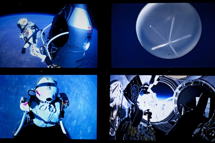 Фоторепортаж о прыжке Феликса Баумгартнера с высоты 38600 метров. Фото: Jay Nemeth/Red Bull Stratos via Getty Images