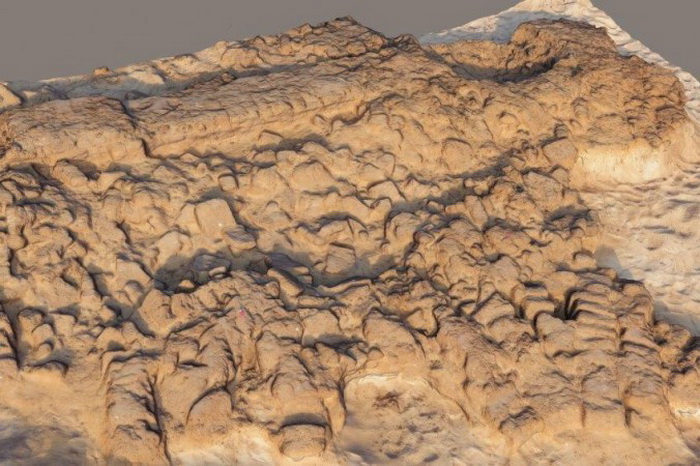 3D-презентация распада глинобитных структур эллинистического периода (II век до н.э.). Фото: Philip Sapirstein