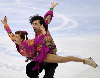 Яна Хохлова и Сергей Новицкий. Фото: Damien MEYER/AFP/Getty Images