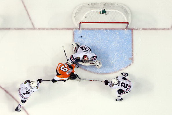 Филадельфия Флайерз - Чикаго Блэкхокс. Фото: Bruce BENNETT, Andre RINGUETTE, Al Bello, Jim McISAAC/Getty Images