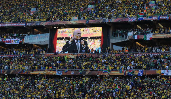 Кубок мира 2010. Cтадион Soccer City в Соуэто, Йоханнесбург. Фото: Gabriel BOUYS/AFP/Getty Images