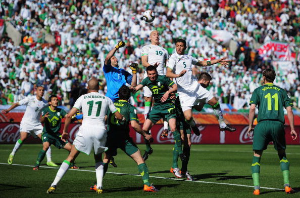 Кубок мира 2010. Словения – Алжир 1:0. Фото: Cameron SPENCER, Michael STEELE, Clive ROSE, Clive MASON/Getty Images