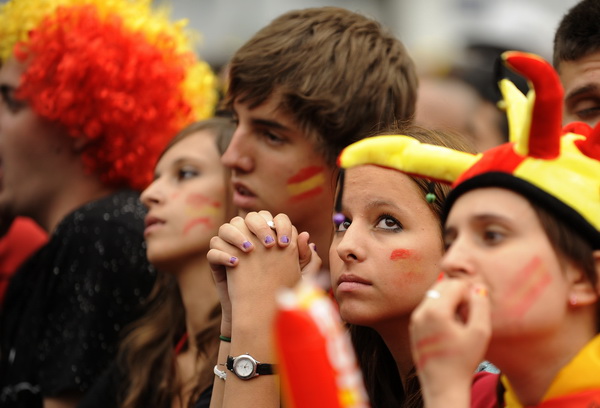 Кубок мира 2010. Швейцария – Испания 1:0. Фото: Karim JAAFAR, Jasper JUINEN/Getty Images