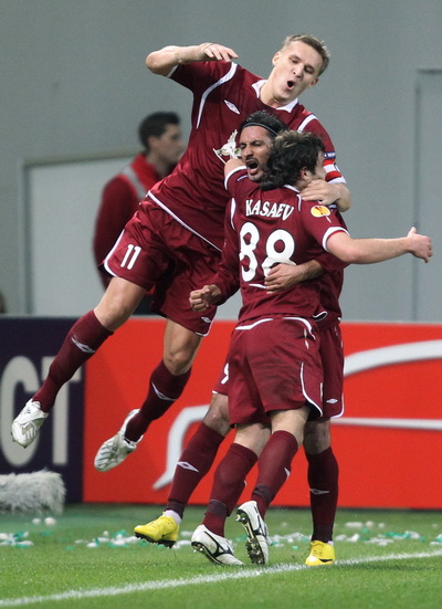 «Рубин» (Россия) - «Вольфсбургу» (Германия). Фото: Joern POLLEX/Bongarts/Getty Images