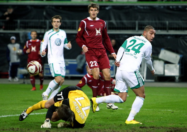 «Рубин» (Россия) - «Вольфсбургу» (Германия). Фото: Joern POLLEX/Bongarts/Getty Images