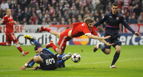 «Бавария» (Германия) – «Лион» (Франция). Фото: Alex GRIMM, Christof KOEPSEL /Getty Images