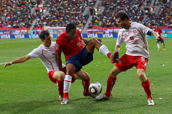 Чили – Швейцария. Фото: Ian WALTON, Phil COLE, Stuart FRANKLIN, Martin ROSE/Getty Images