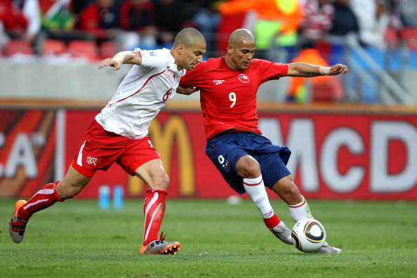 Чили – Швейцария. Фото: Ian WALTON, Phil COLE, Stuart FRANKLIN, Martin ROSE/Getty Images