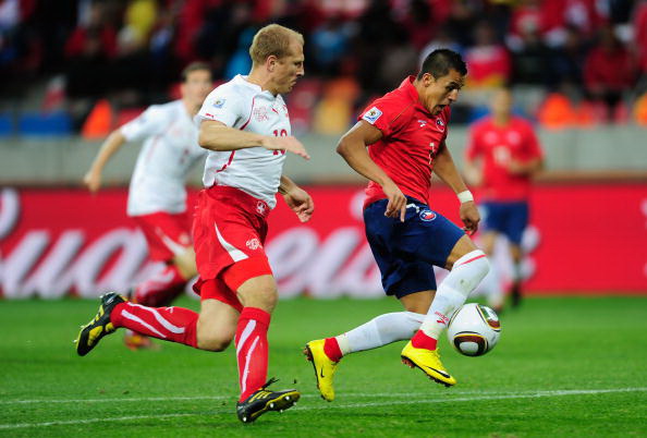 Чили – Швейцария. Фото: Ian WALTON, Phil COLE, Stuart FRANKLIN, Martin ROSE/Getty Images
