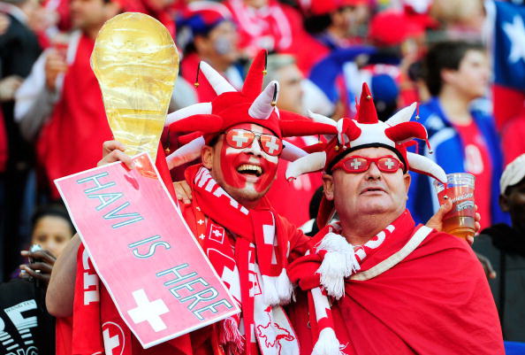 Чили – Швейцария. Фото: Ian WALTON, Phil COLE, Stuart FRANKLIN, Martin ROSE/Getty Images