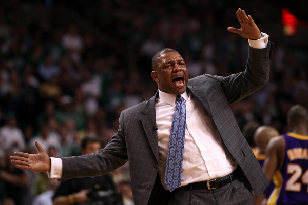 Док Риверс, главный тренер Boston Celtics. Фото: Elsa/Getty Images